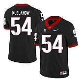 Georgia Bulldogs 54 Brandon Kublanow Black Nike College Football Jersey Dzhi,baseball caps,new era cap wholesale,wholesale hats